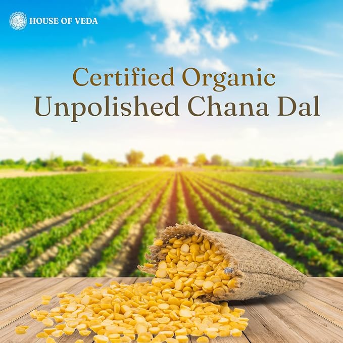 House of Veda Organic Kala Chana Dal 1 kg