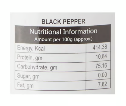 Catch Sprinkler Black Pepper Powder 100 g