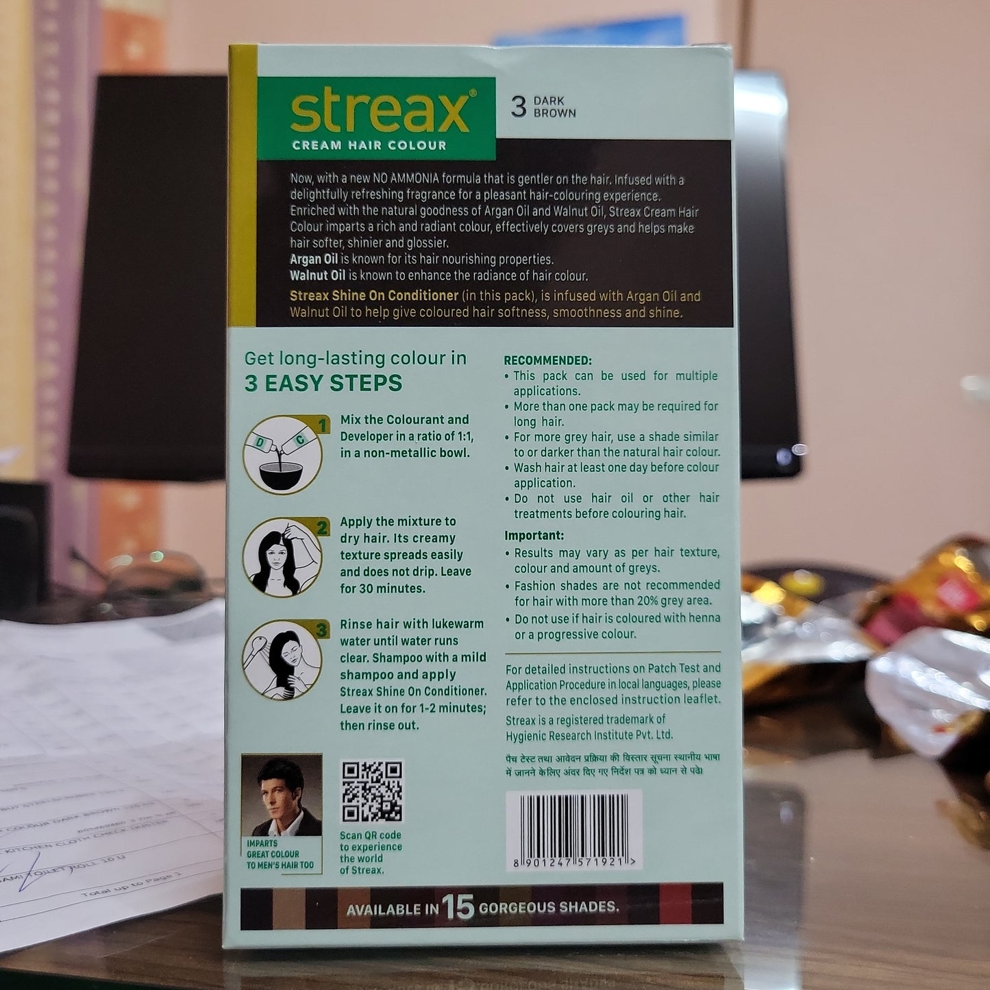 Streax Hair Colour Dark brown 120 ml