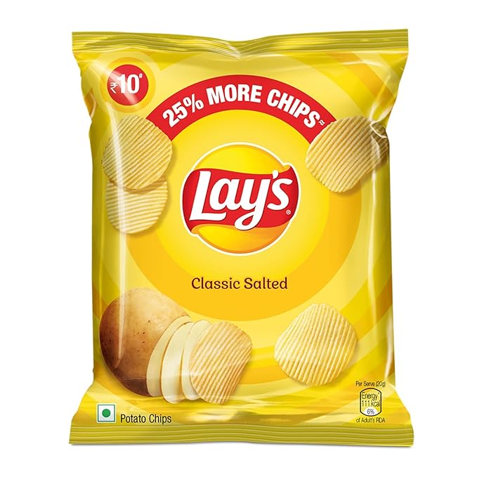 Lays Chips Classic Salted 15 U