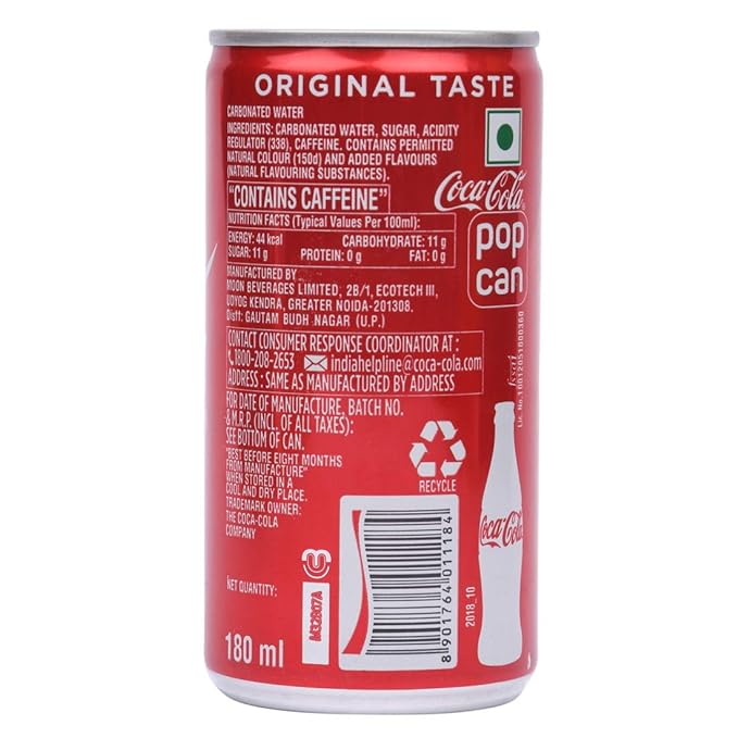 Coca Cola Coke Can 180 ml