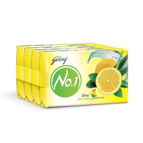 Godrej No 1 Soap Lime & Aloe 4 x 100 g