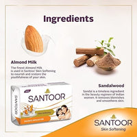 Santoor Soap Sandal & Almond 4x44 g