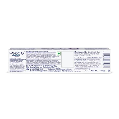 Sensodyne Rapid Relief Toothpaste 80 g