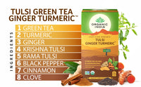 Organic India Tulsi Ginger Turmeric 25 Tea Bags