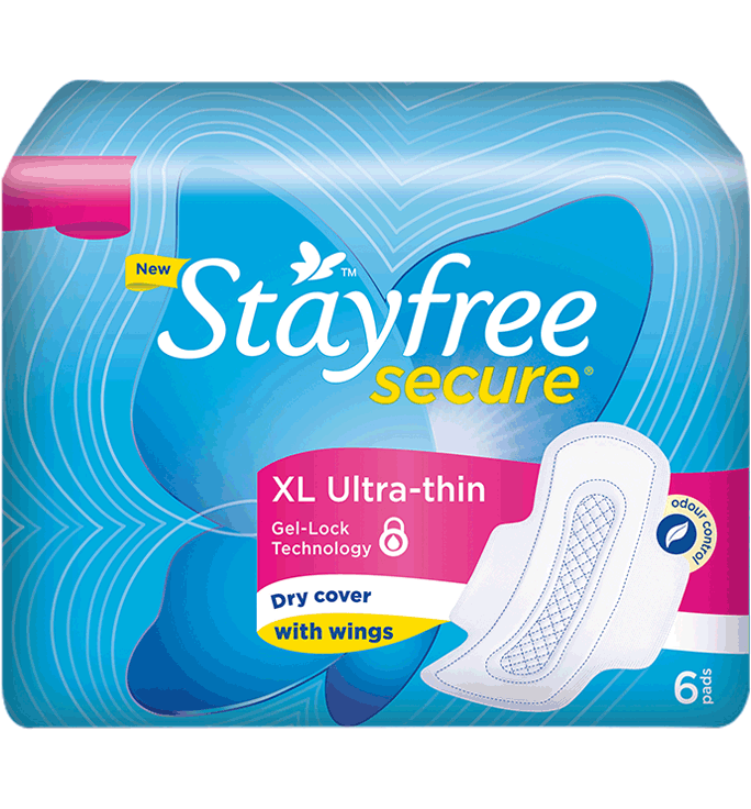 Stayfree Secure Sanitary Napkin Xl 6 U