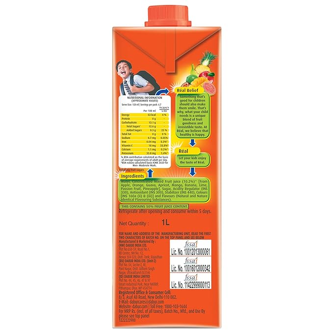 Real Mixed Fruit Juice 1 L