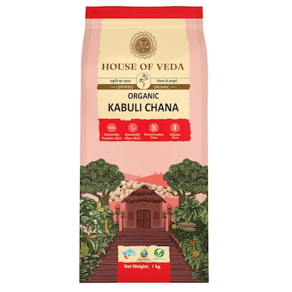 House of Veda Organic Kabuli Chana 1 Kg