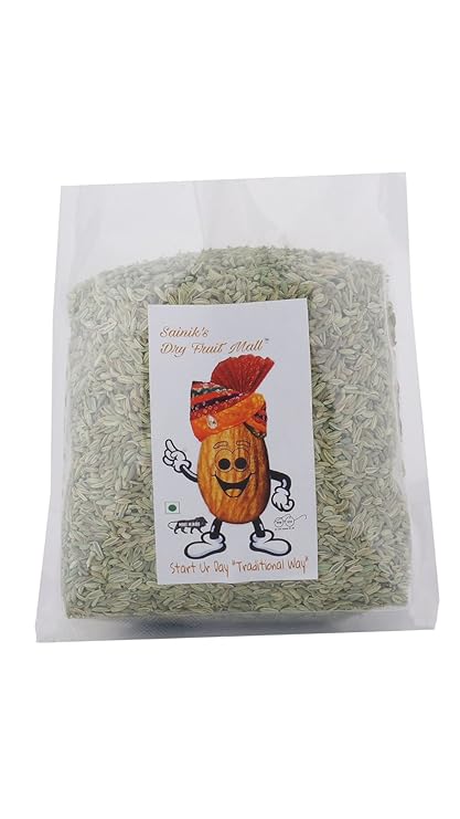 Sainik's Dry Fruit Mall Moti Green Saunf/Fennel Seeds 100 g